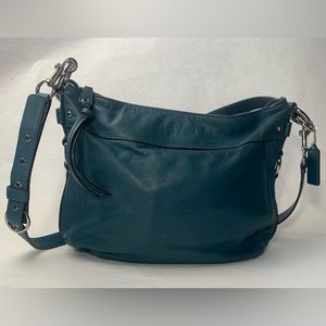 COACH Zoe Hobo Leather Shoulder Bag